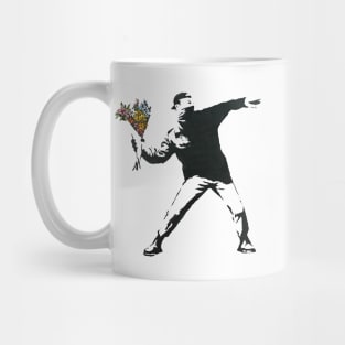 Banksy Flower Thrower Rage Mug